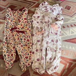 Wonder Nation Floral Kids Footies - Multicolor